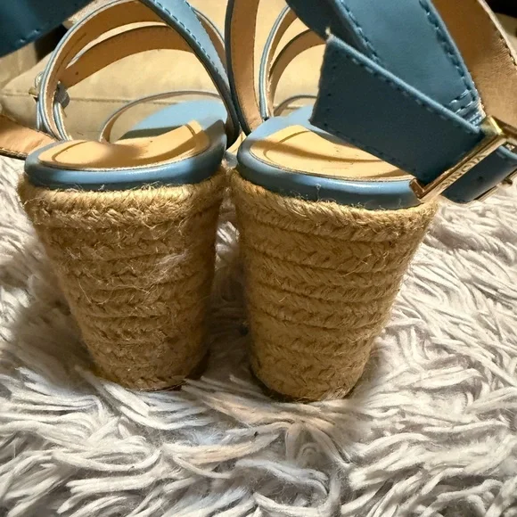 Vionic Sky Blue Wedge Sandals - Picture 3 of 7